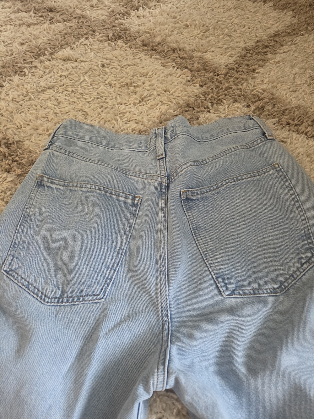 Agolde Light Blue Wide-Leg Cargo Jeans - Picture 5 of 5